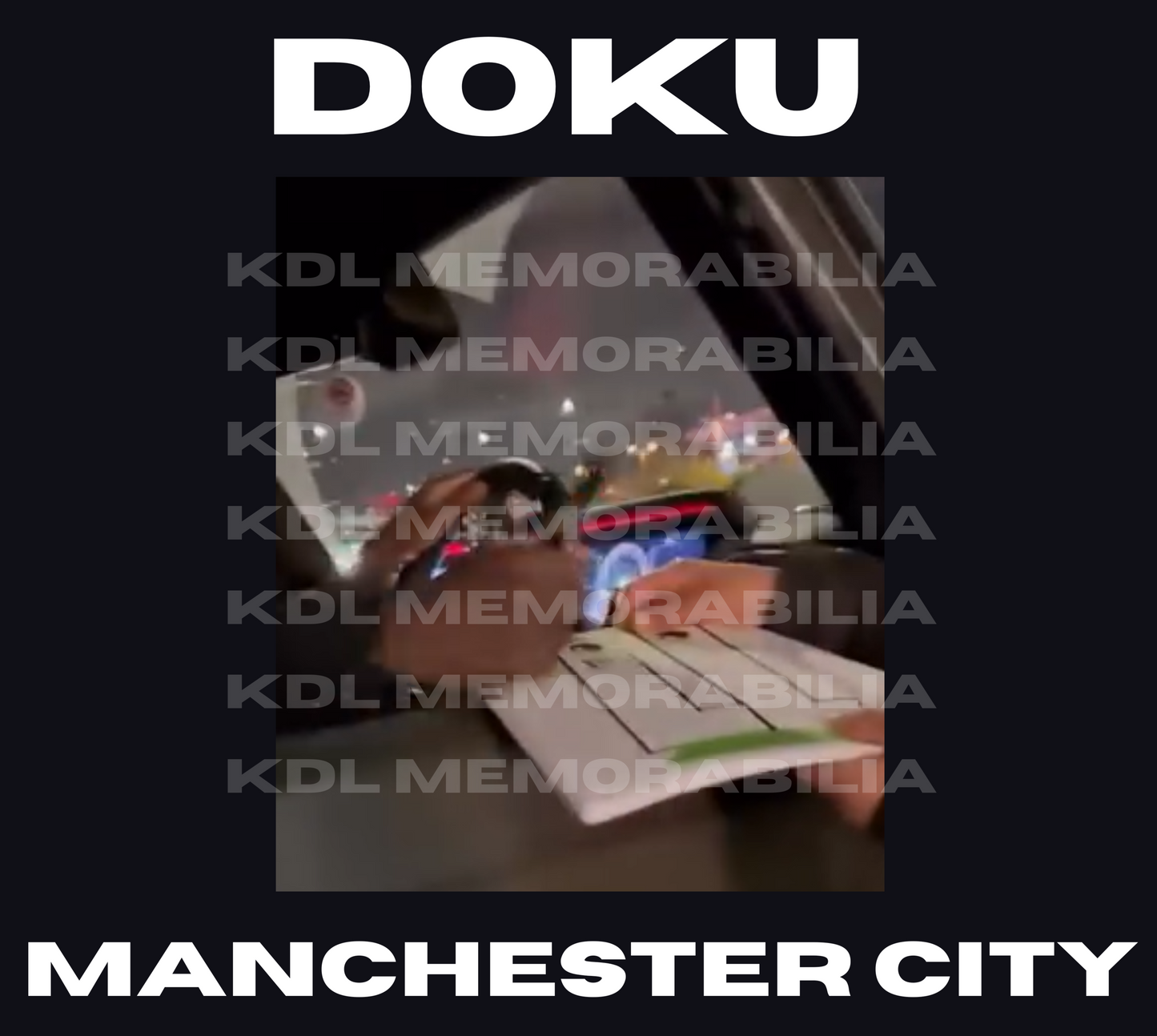 Jeremy Doku Signed number/shirt