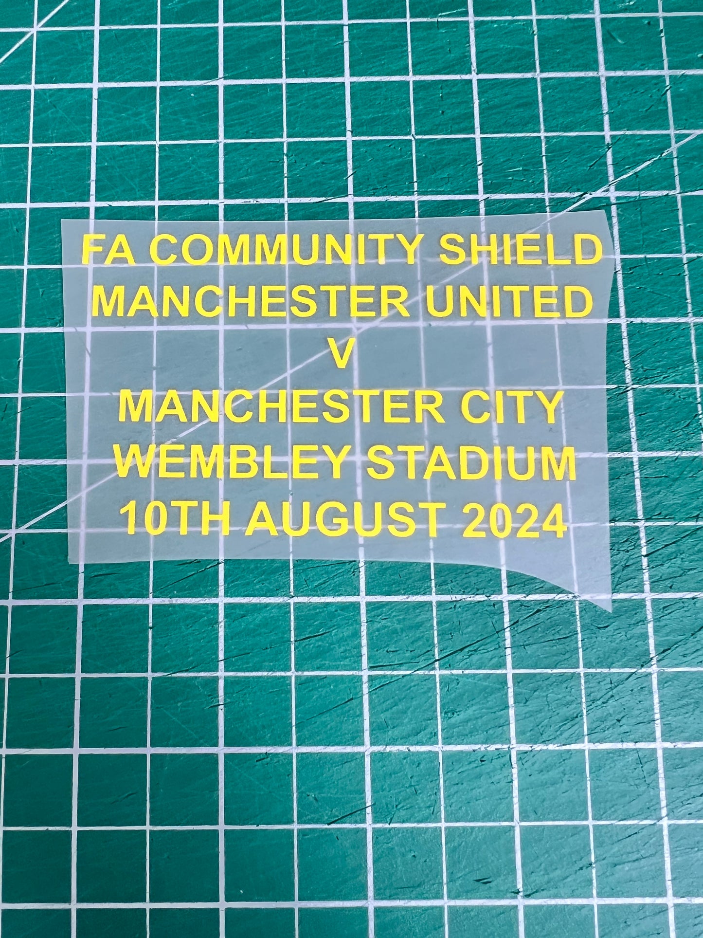 FA Community Shield 2024 Mancester United v Manchester City