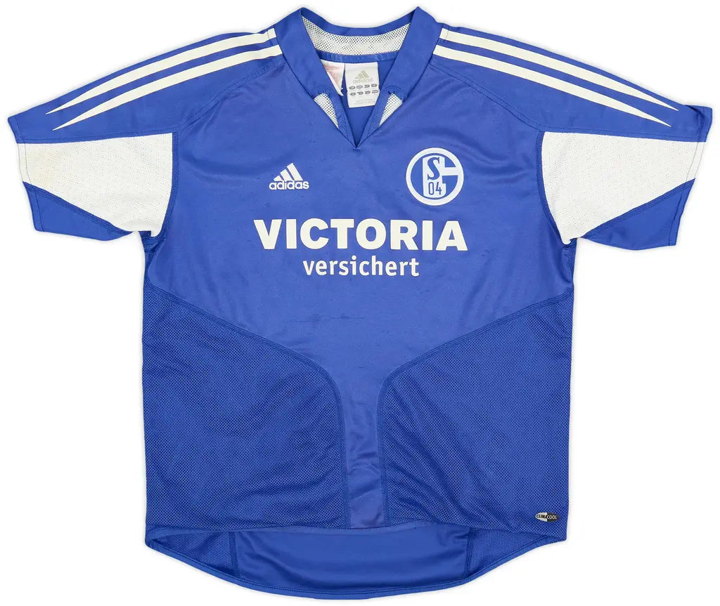 VICTORIA VERSICHERUNGEN SCHALKE 2005/2006 FRONT SPONSOR HOME SHIRT