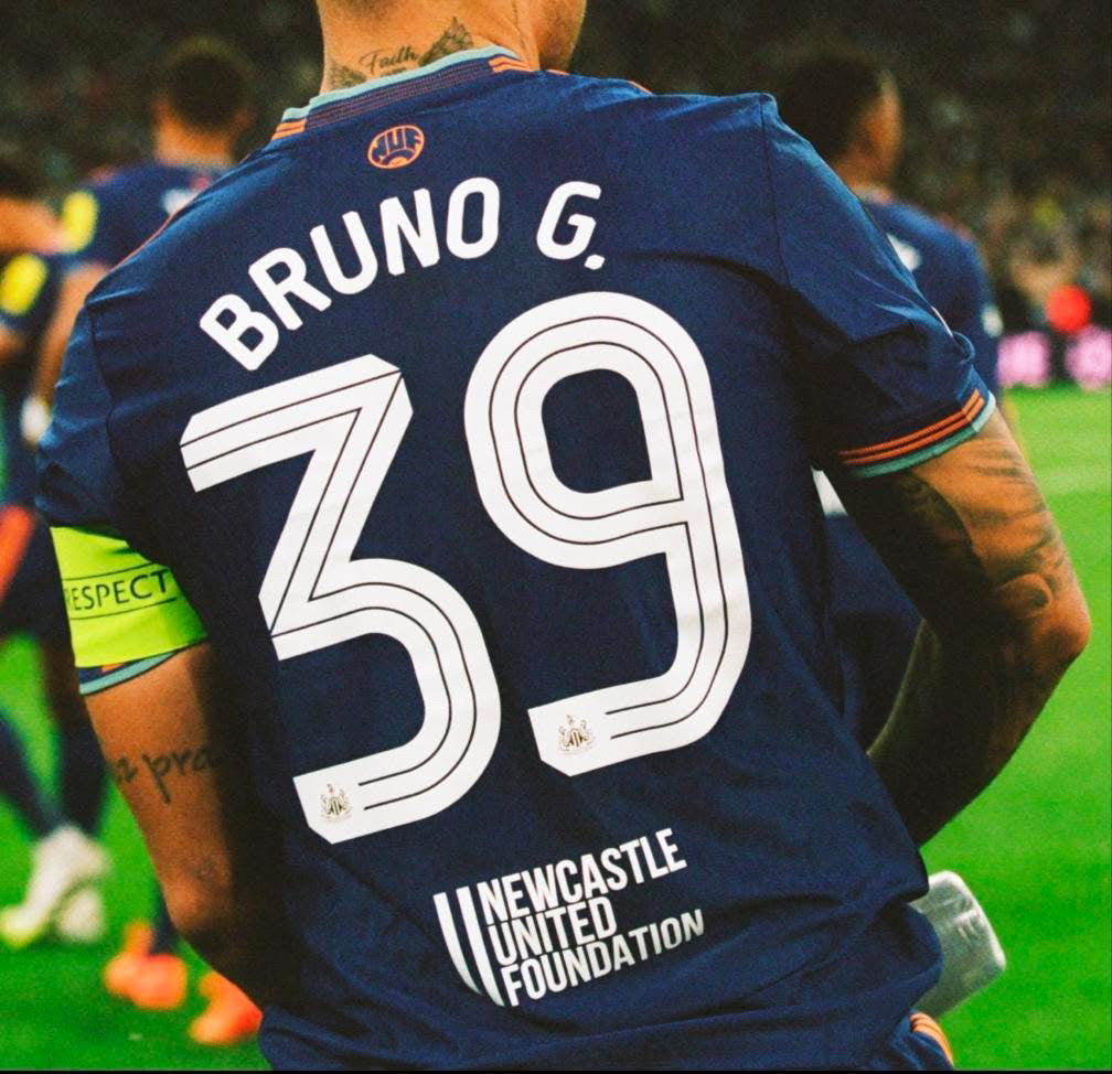 2025/2026 Newcastle United Foundation rear sponsor