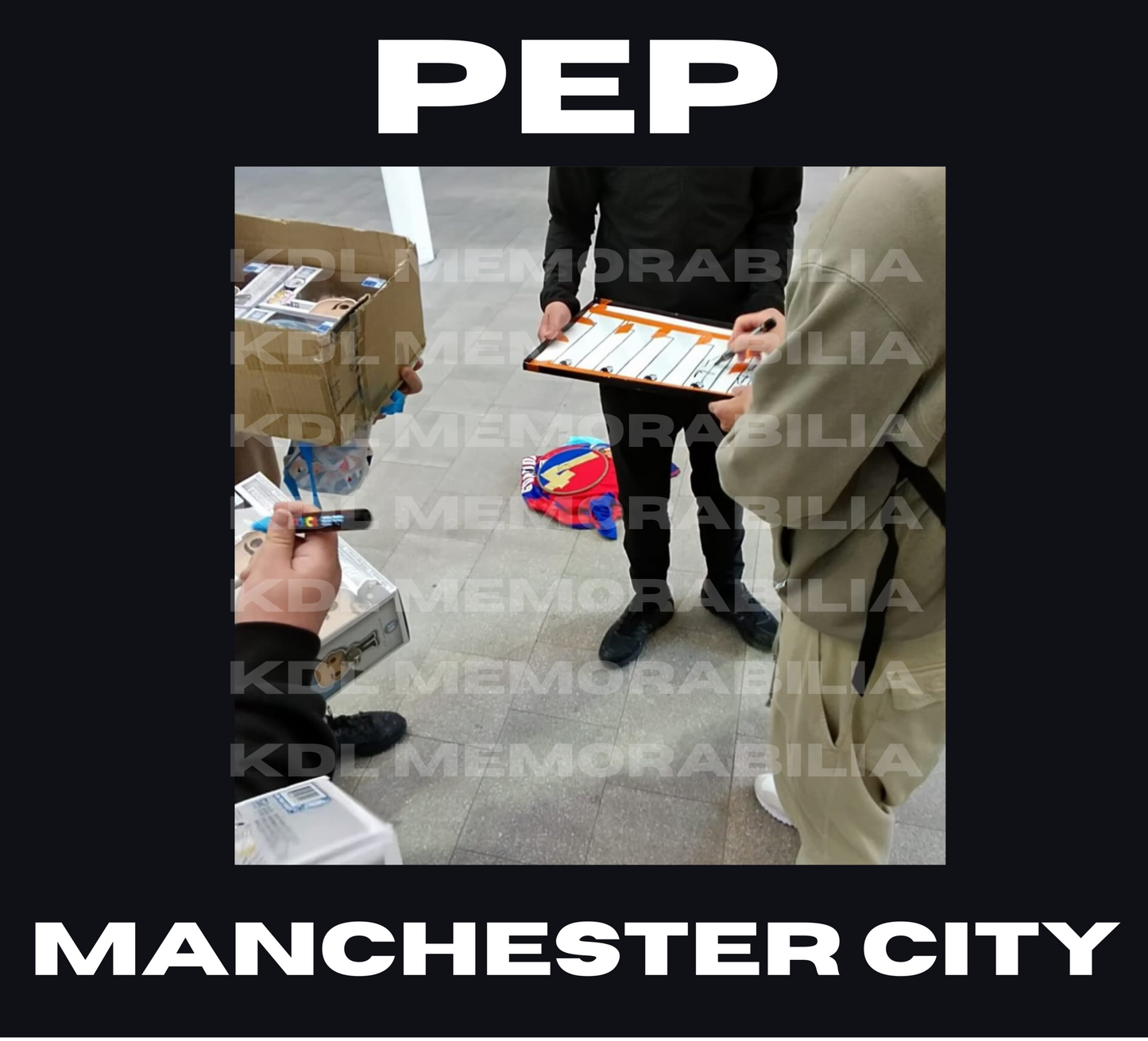 Pep Guardiola Signed number/shirt
