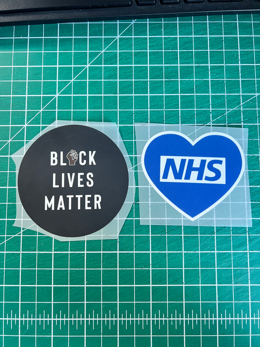 NHS & Black lives matter set of patches