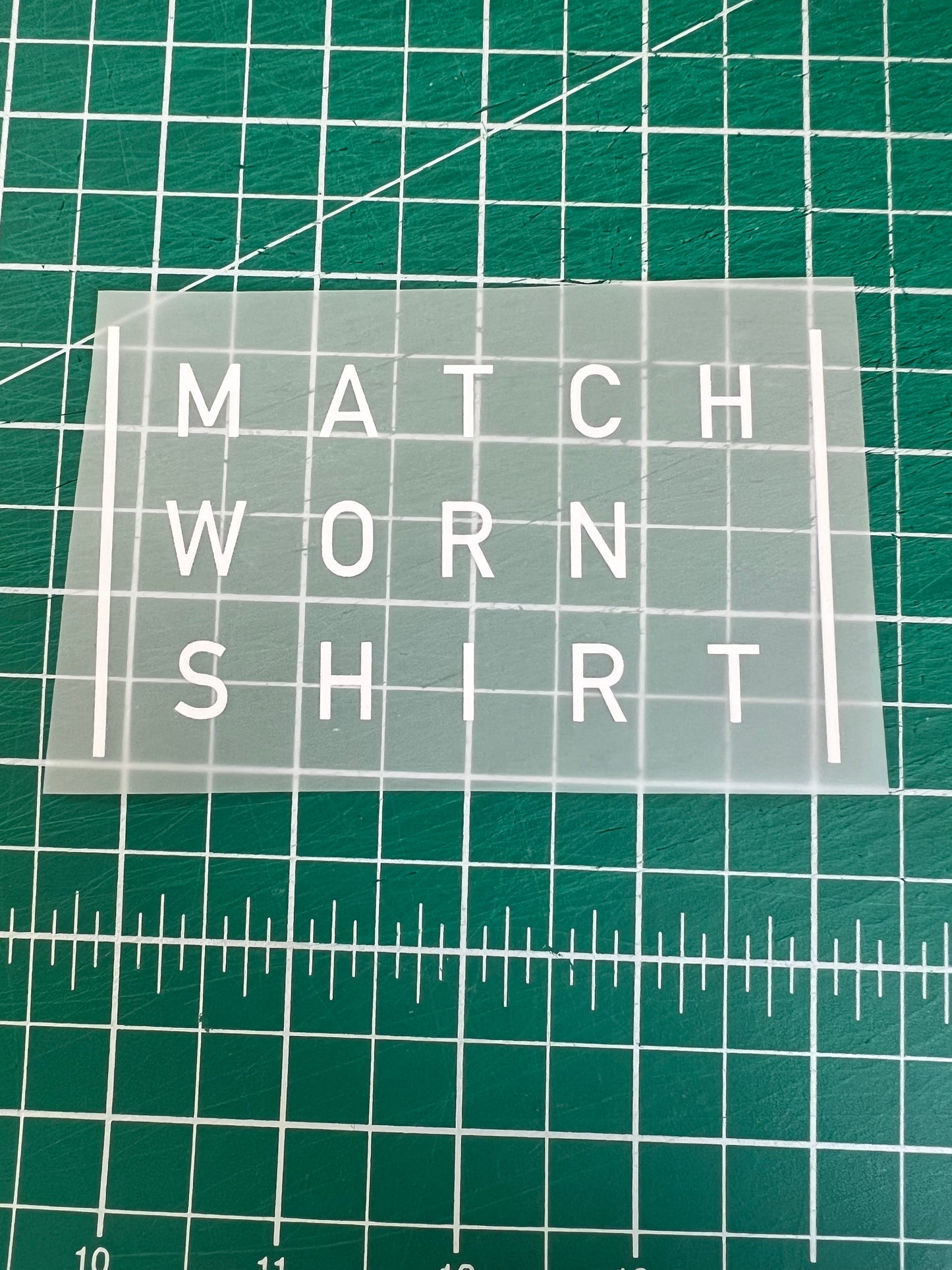 MATCH WORN SHIRT SLEEVE PATCH