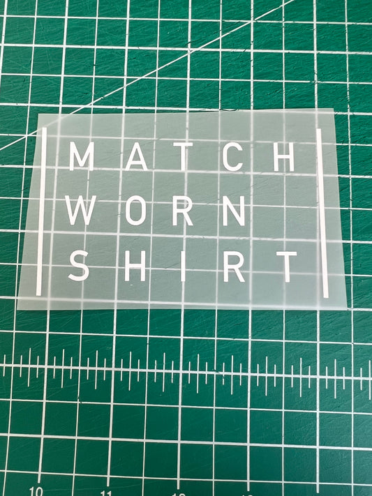 MATCH WORN SHIRT SLEEVE PATCH