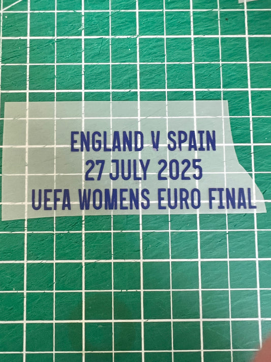 UEFA Womens Euro Final 2025 England v Spain match details
