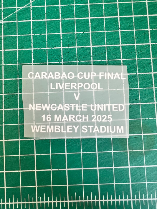 Carabao Cup Final 2025 Liverpool vs Newcastle match details