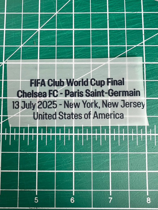 FIFA World Club Cup Final 2025 Chelsas v PSG match details