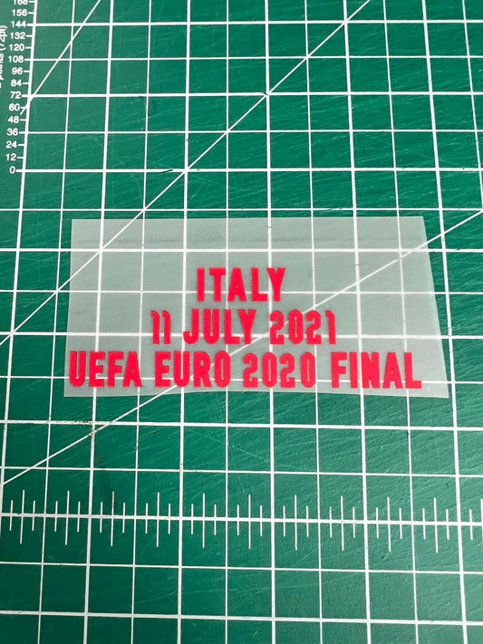 UEFA Euro Final 2021 England v Italy match details