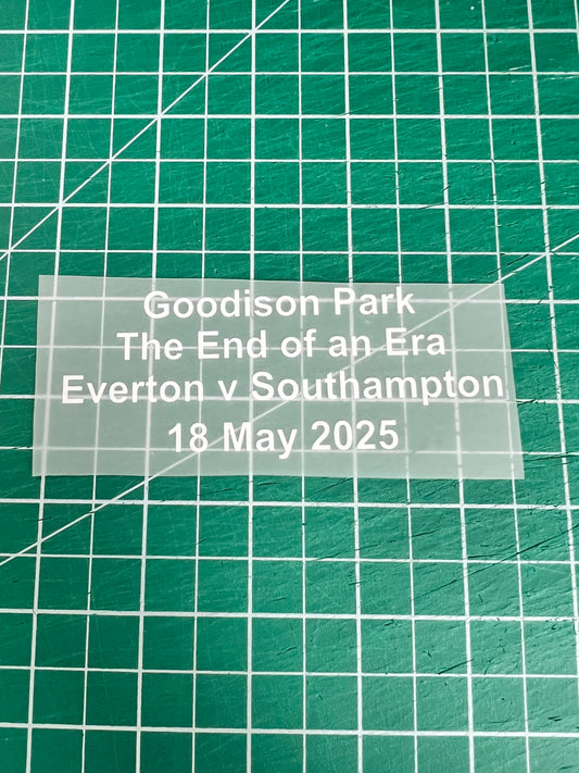 Goodison Park End of An Era Everton v Southampton match details