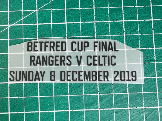 BETFRED cup final 2019 Celtic v Rangers match details