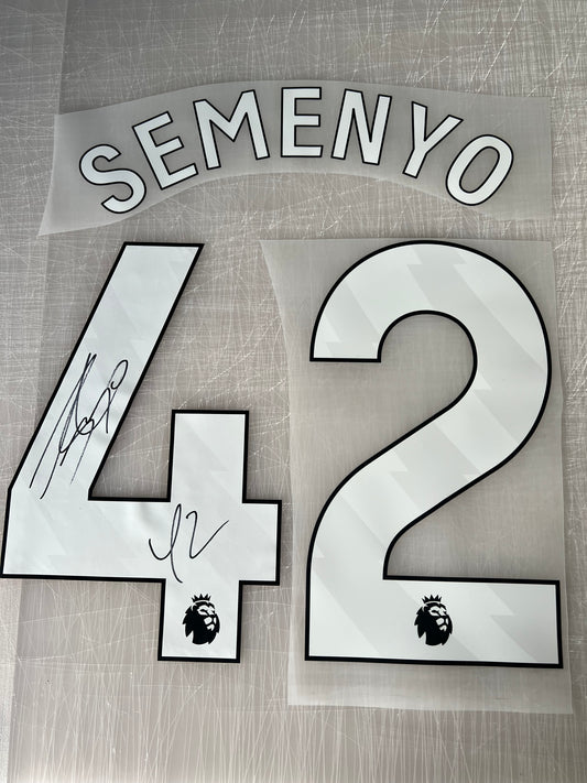 Antoine Semenyo Signed number with proof