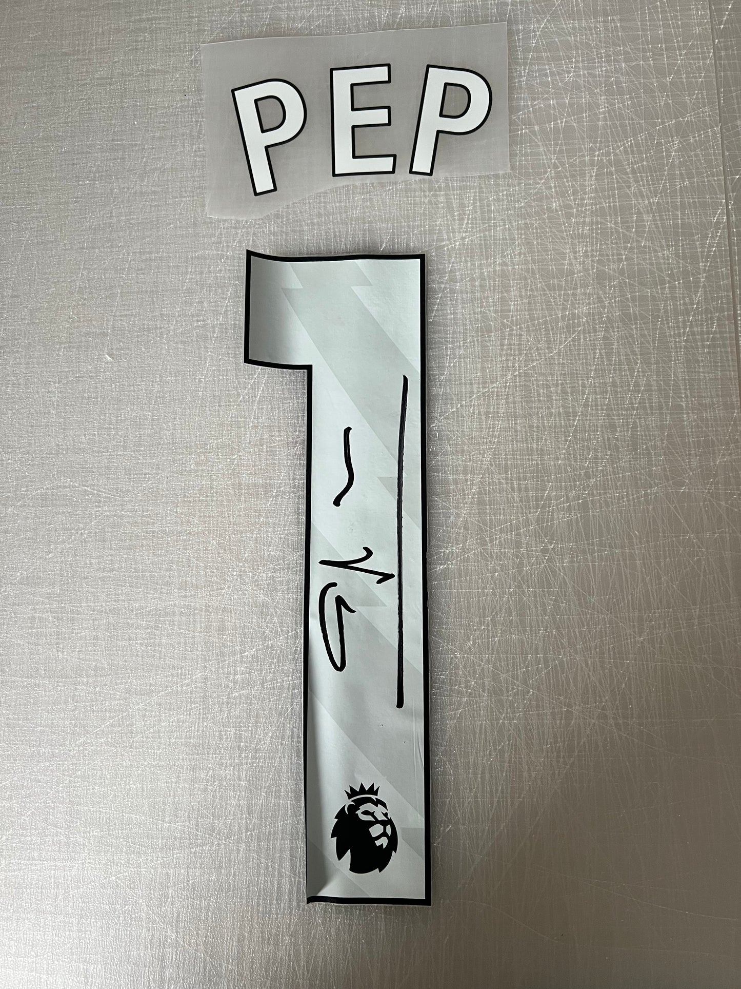 Pep Guardiola Signed number/shirt