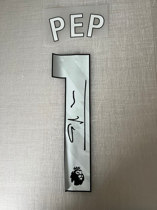 Pep Guardiola Signed number/shirt