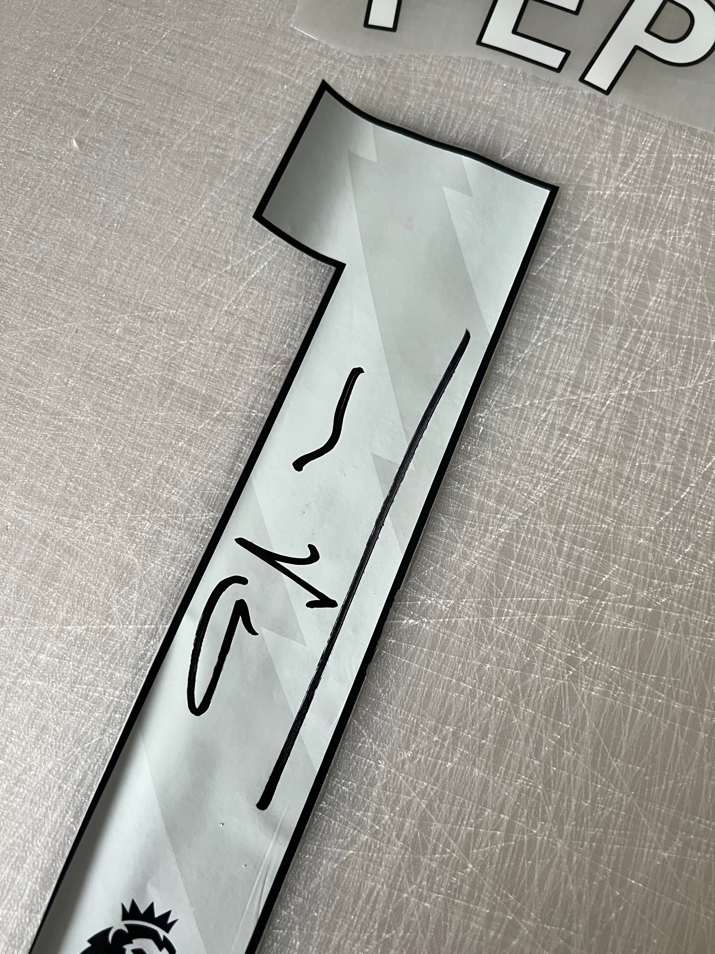 Pep Guardiola Signed number/shirt