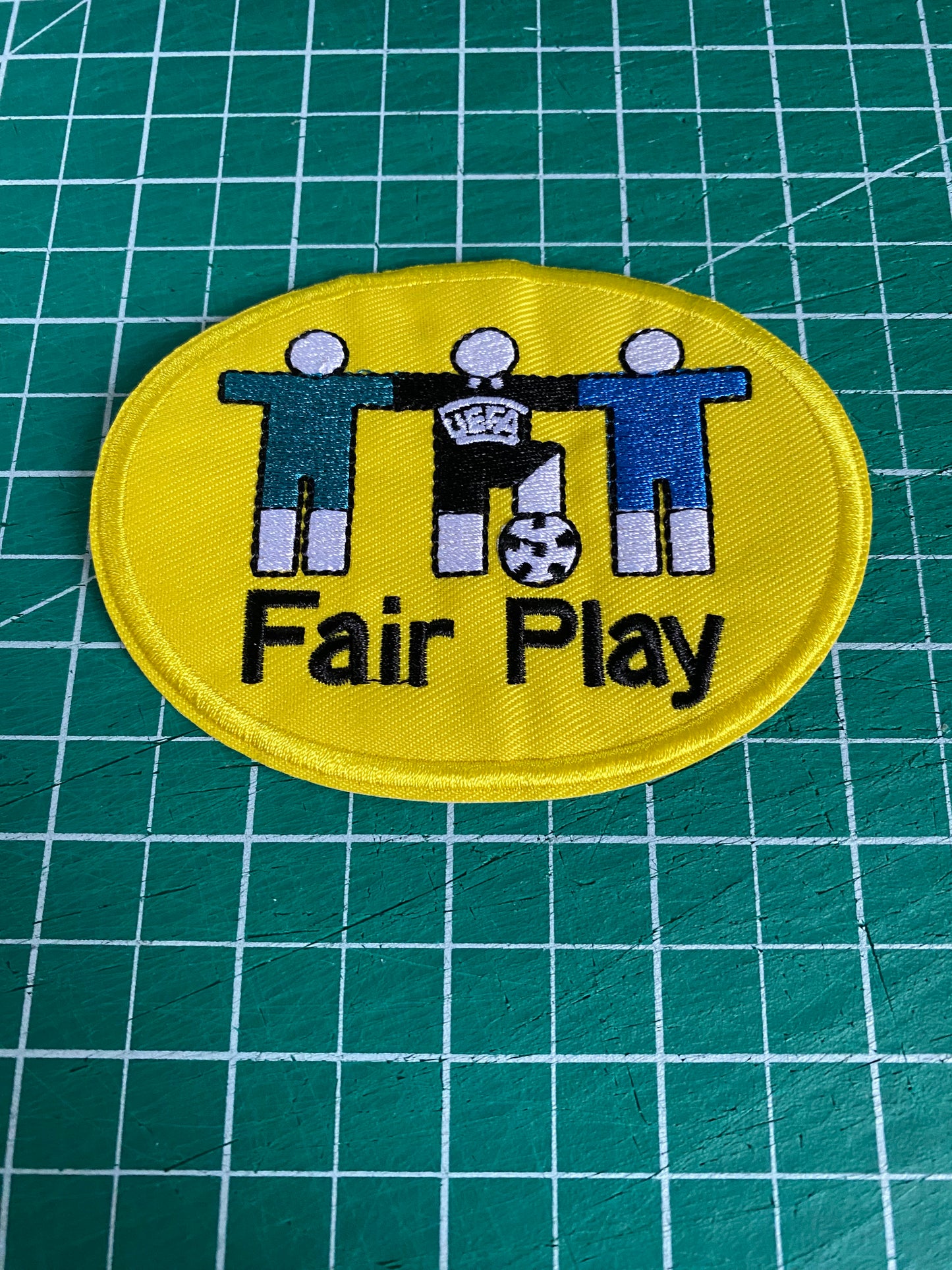 Euro 1996 England Fair Play Football shirt jersey Sleeve badge Patch set pair