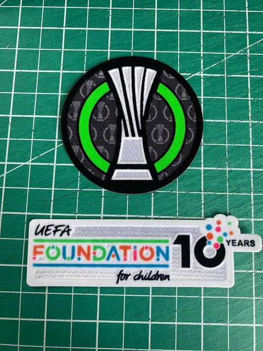 2025/2026 Europa Conference League patch player size Iron On 10 years Foundation patch
