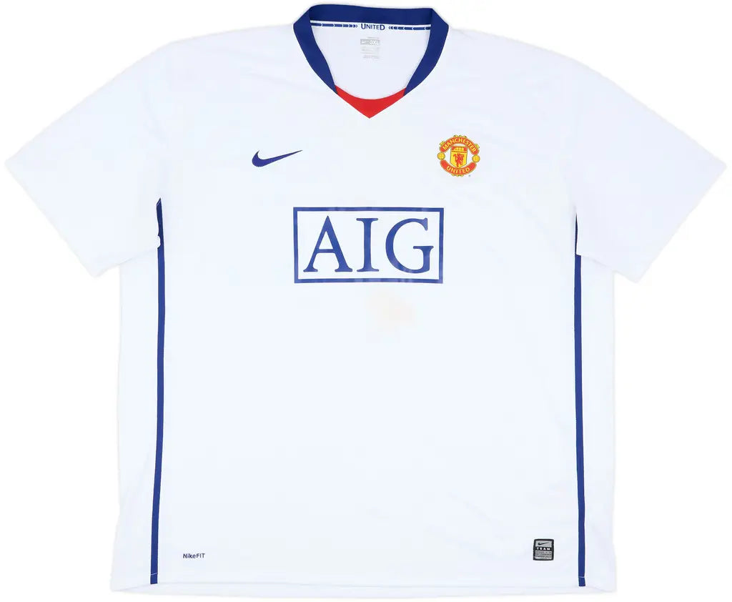 AIG MANCHESTER UNITED 2008/2009 FRONT SPONSOR HOME AND AWAY