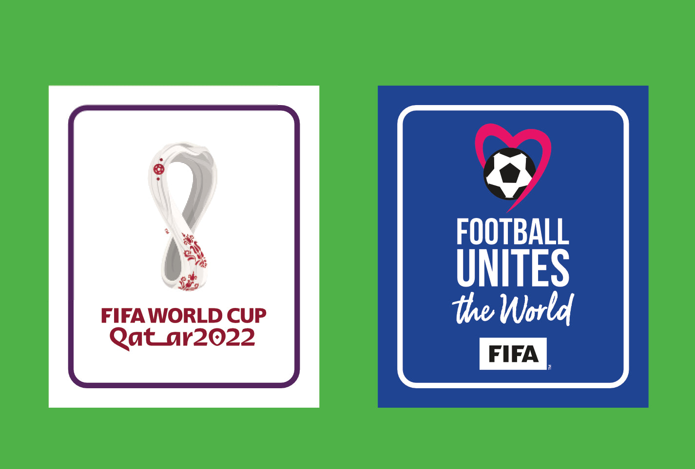 World Cup 2022 sleeve patches dark shirt pair