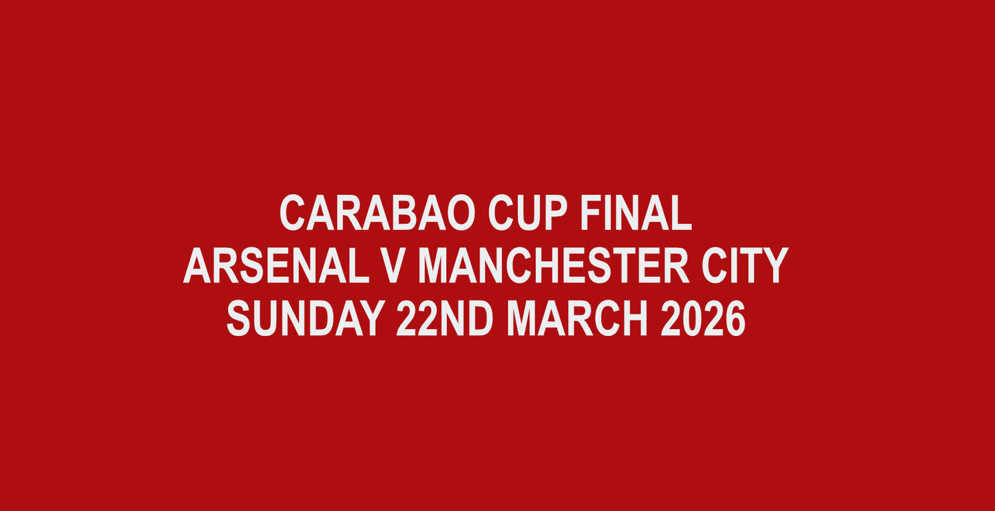 Arsenal v Manchester City Carabao Cup Final 2026